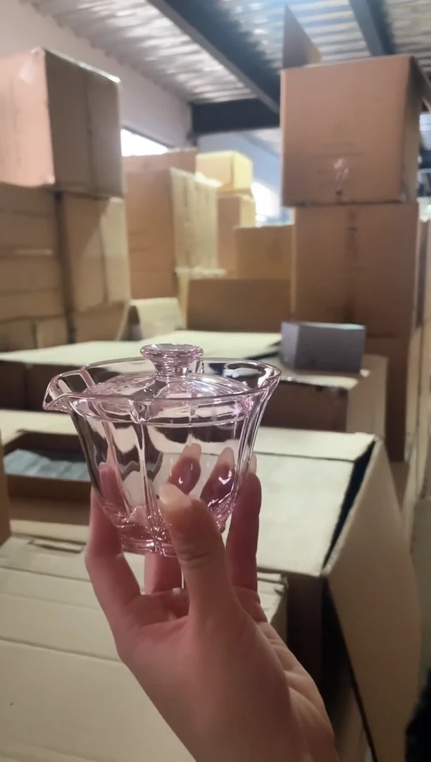 【闪购商品】九河木槿盖碗粉色激光打孔