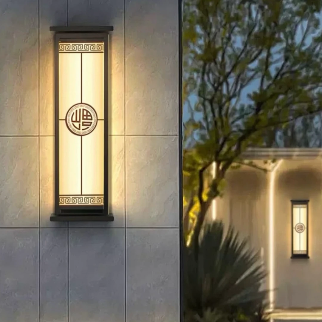 中式户外壁灯防水花园别墅门前门口大门外墙灯墙灯室外院子庭院灯