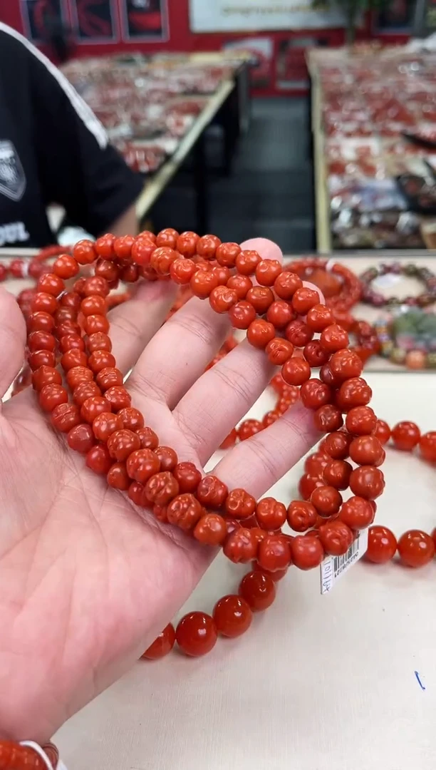 未镶嵌佛头多圈南红玛瑙（多样式发其一）