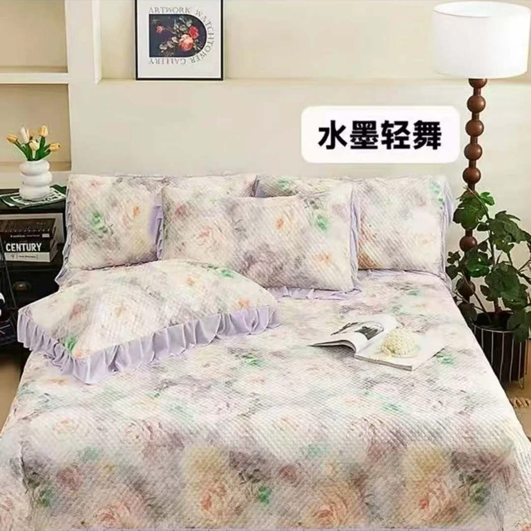 2354款5D大版花软凉席家用床上用品床单软软家居温暖通用家庭通用