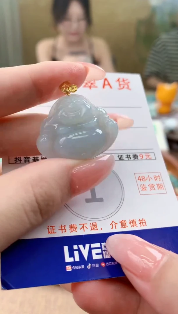 颈饰未镶嵌翡翠天然A货翡翠挂件