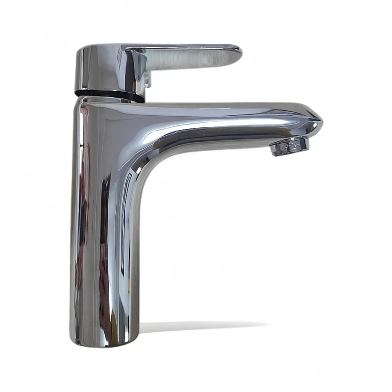 精铜红冲单孔洗脸盆面盆冷热水龙头