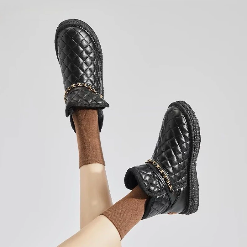 6893高端专享冬季舒适雪地靴黑色