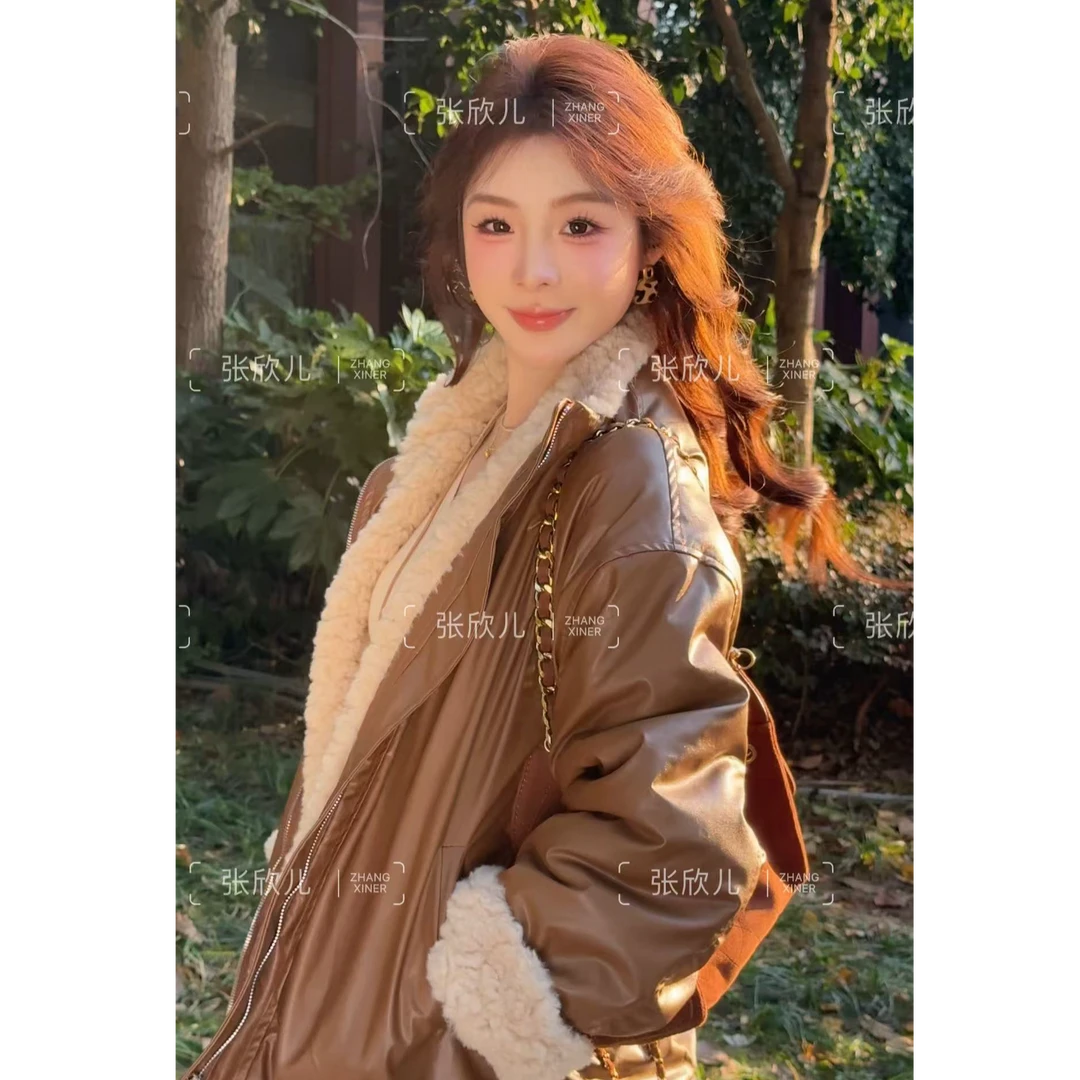 「北岛日记」派克服加厚毛毛外套女冬季新款