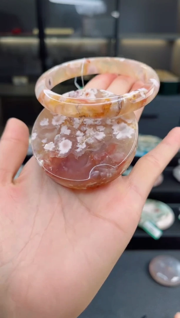 石英质玉手镯未镶嵌63圈口（赠送镯心）3006219