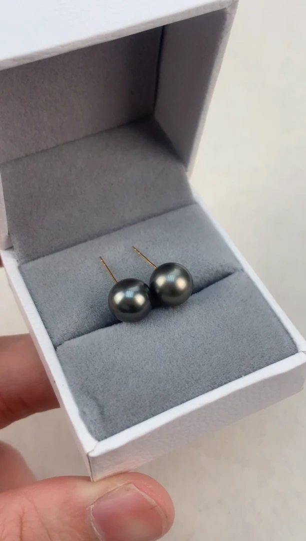 【闪购商品】海水珍珠耳钉18K金镶嵌一物一拍