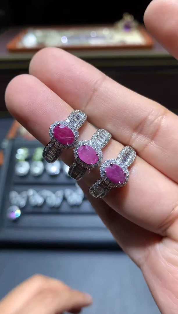 【闪购商品】红宝石戒指未镶嵌H113【多样性发其一】