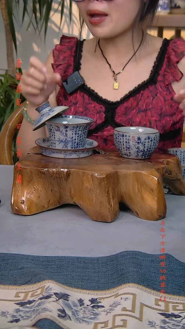 简装家用款2件套 老陶泥开片纹陶瓷茶具