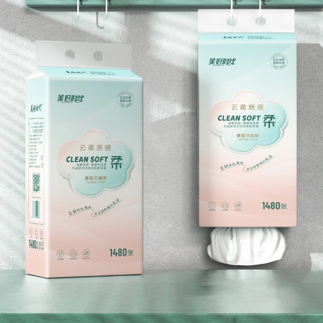 美好时代云柔质感超柔柔软孕妇悬挂式抽纸五层柔厚抽纸质感