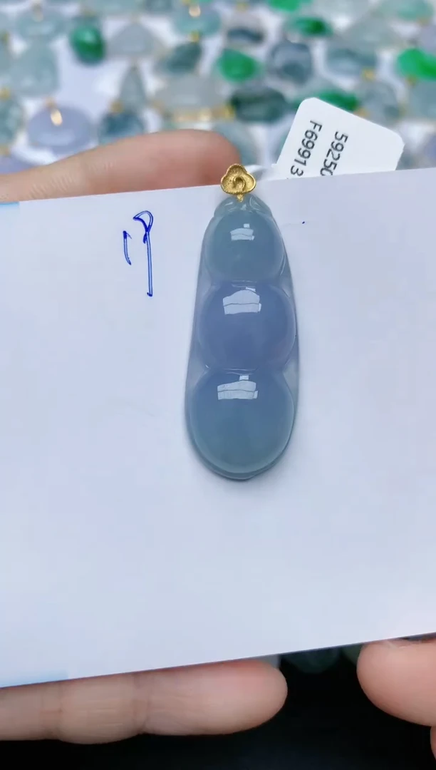 【闪购商品】翡翠颈饰18K金镶嵌天然翡翠A货