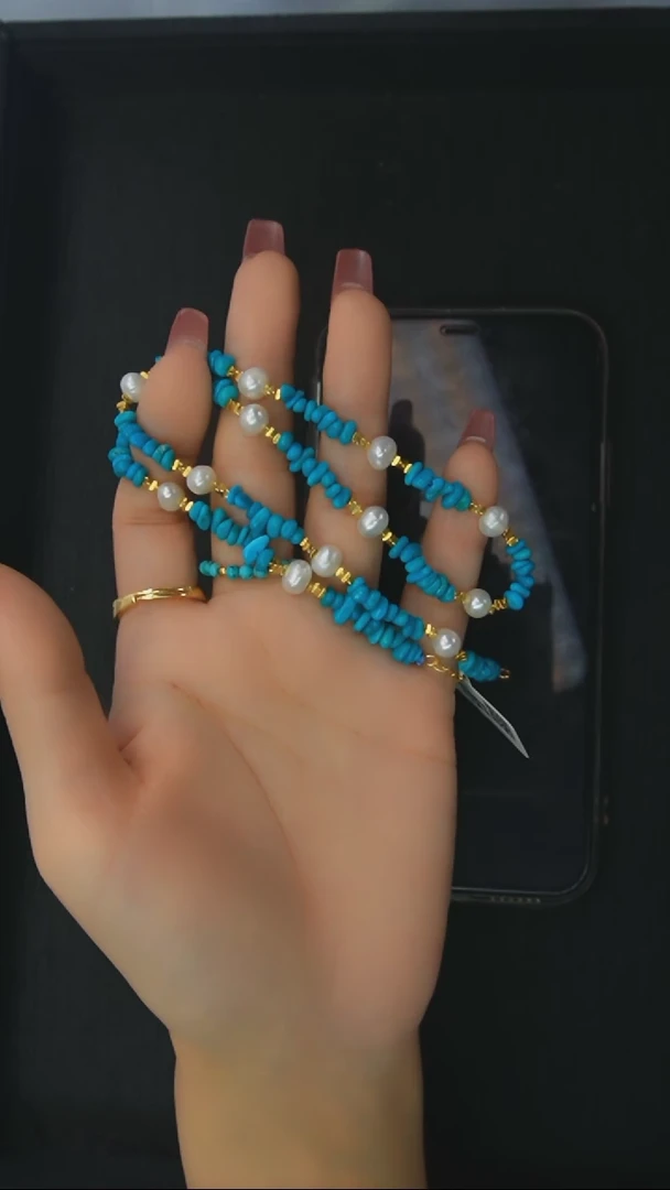 【闪购商品】绿松石项链银S925镶嵌发货一件