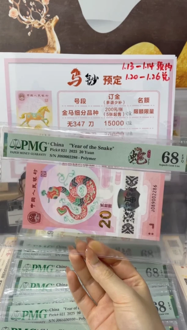塑料蛇钞龙珠号68分J089002286尾6