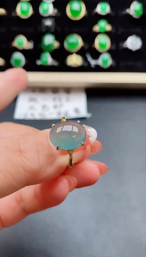 【闪购商品】翡翠戒指银S925镶嵌212121