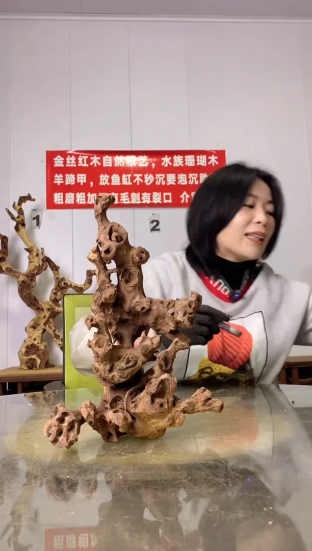 【闪购商品】木18金丝红木 羊蹄甲