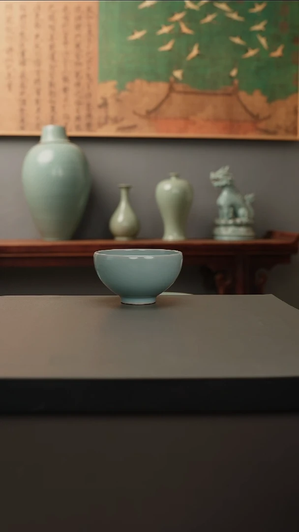 【闪购商品】杯仿古釉原矿  鸡心杯