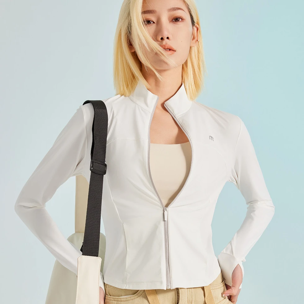 立领7101春夏拉链运动外套速干女款跑步凉感时尚女休闲秋冬