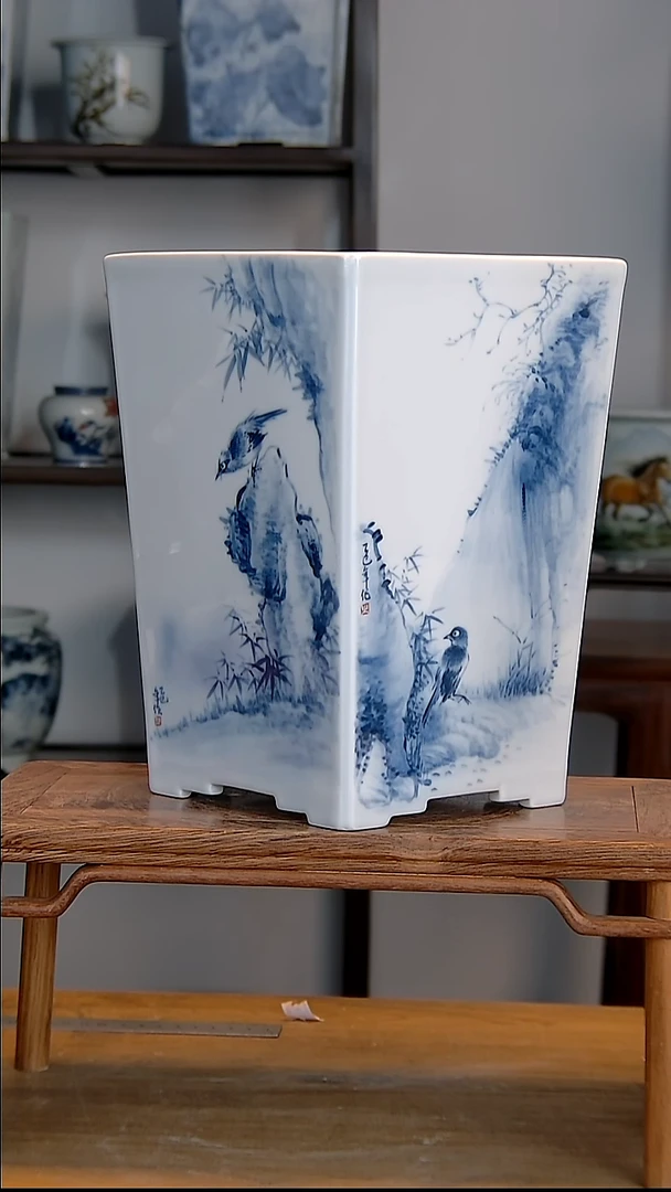 景德镇陶瓷手工花盆