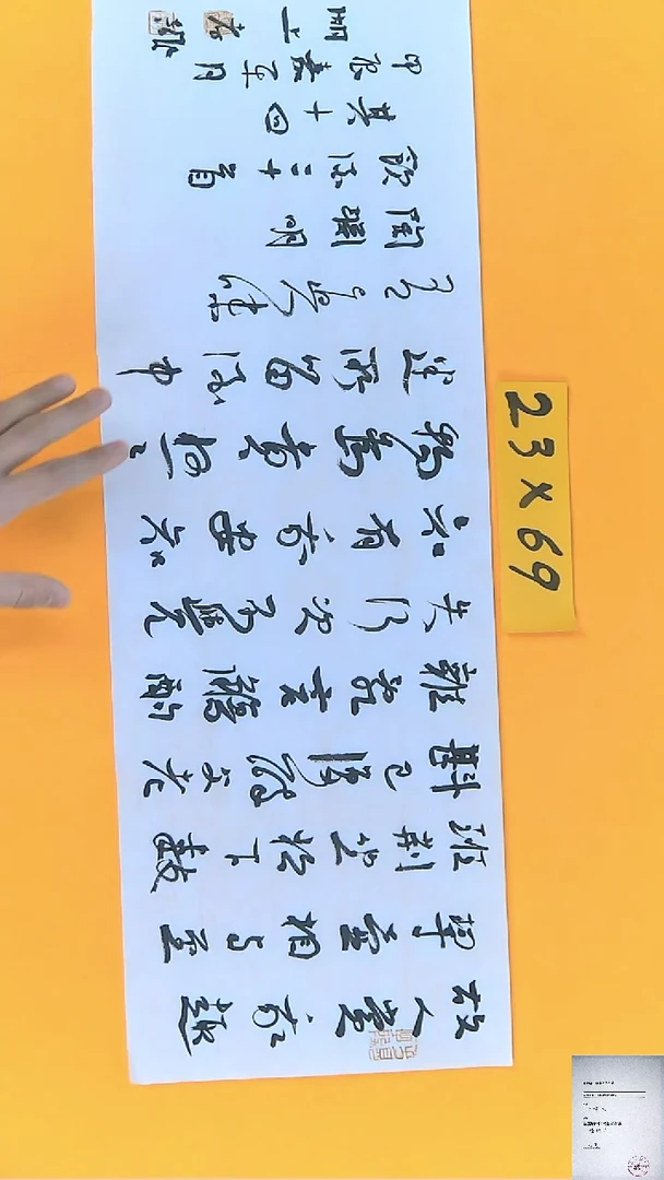 【闪购商品】书法江孝龙书法作品饮酒23*69