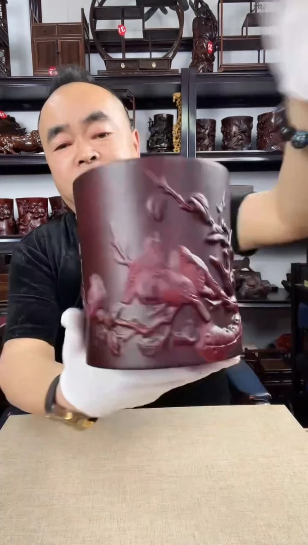 木老李红木工艺品443瑕疵