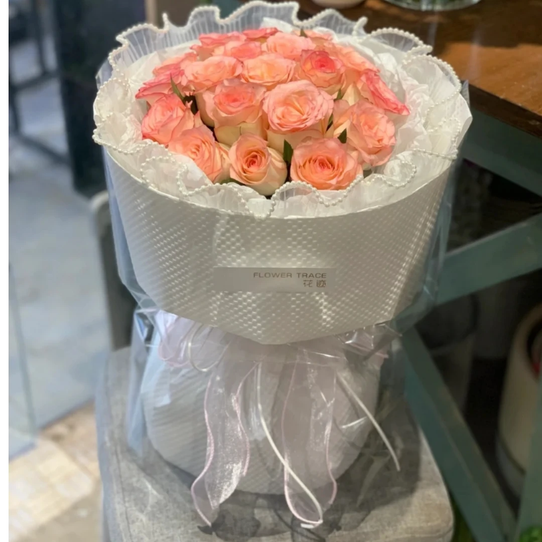 【挚爱是你】19朵爱莎玫瑰花束送女友送老婆送朋友生日鲜花小时达同城送货上门