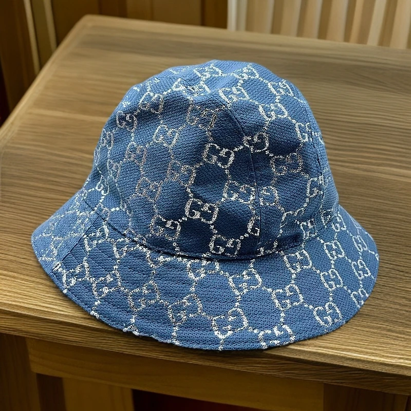 95新 GUCCI/古驰 蓝色帽子 1296 1763