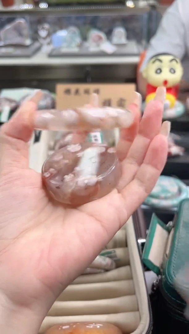 未镶嵌手镯石英质玉尘*丷圈口（赠品镯心）
