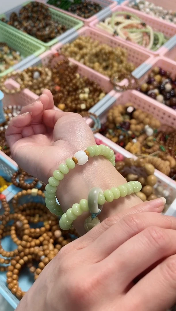 【闪购商品】菩提根/象牙果手串青玉菩提算盘珠双圈