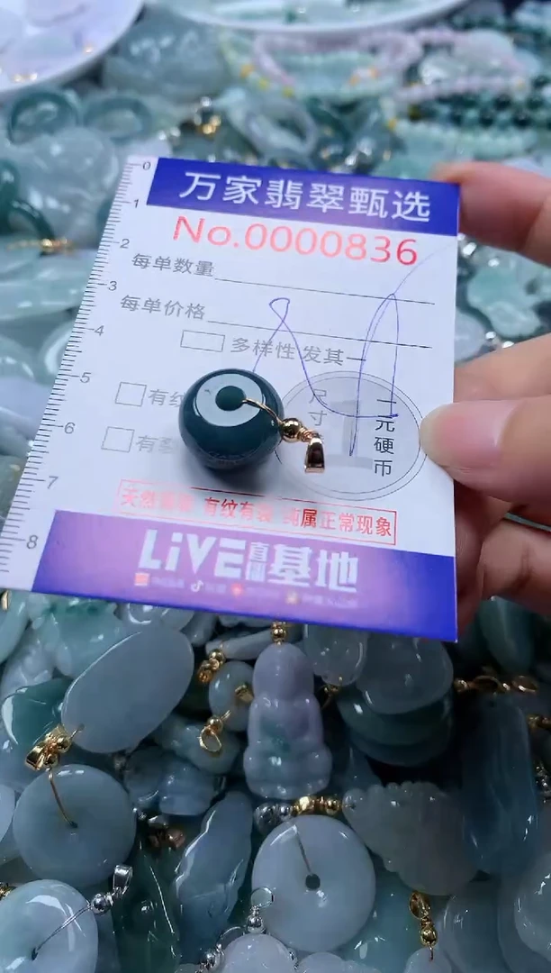 翡翠未镶嵌吊坠(不含链)836