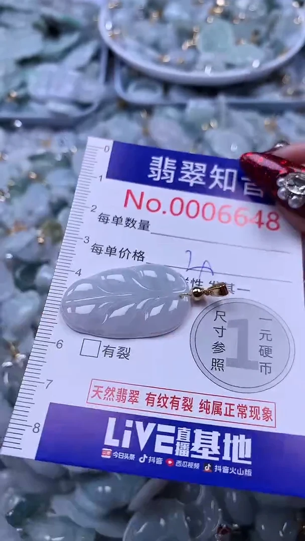 吊坠(不含链)未镶嵌翡翠6648