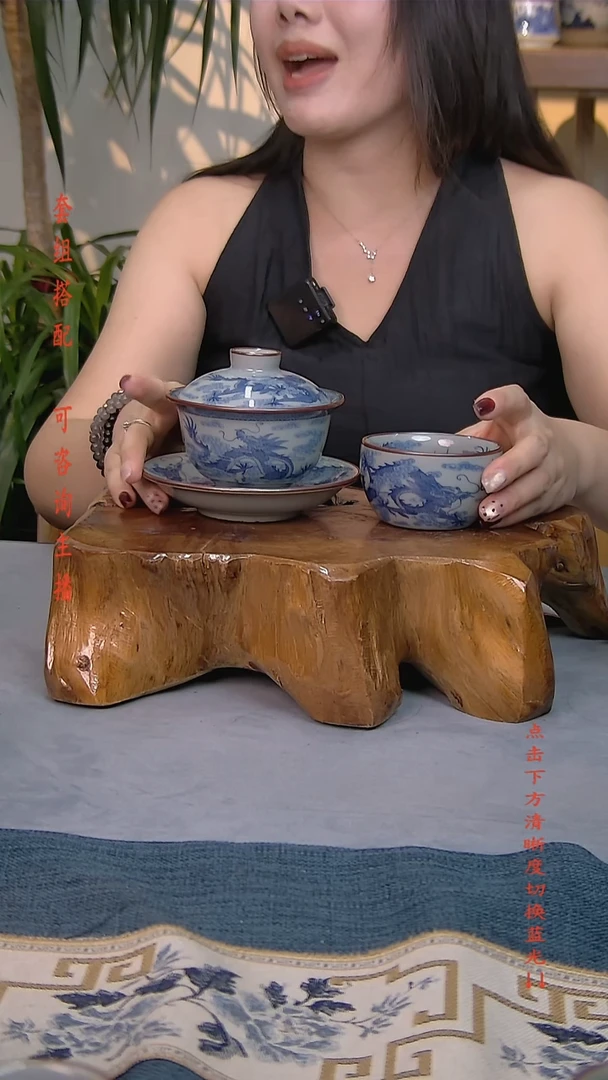 简装家用款2件套 老陶泥开片纹陶瓷茶具