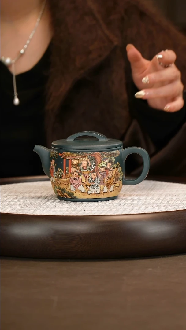 陶岭  汉瓦（十八童子闹元宵）300c