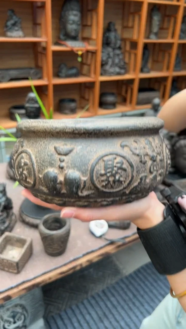 陶土【火山泥】聚宝盆