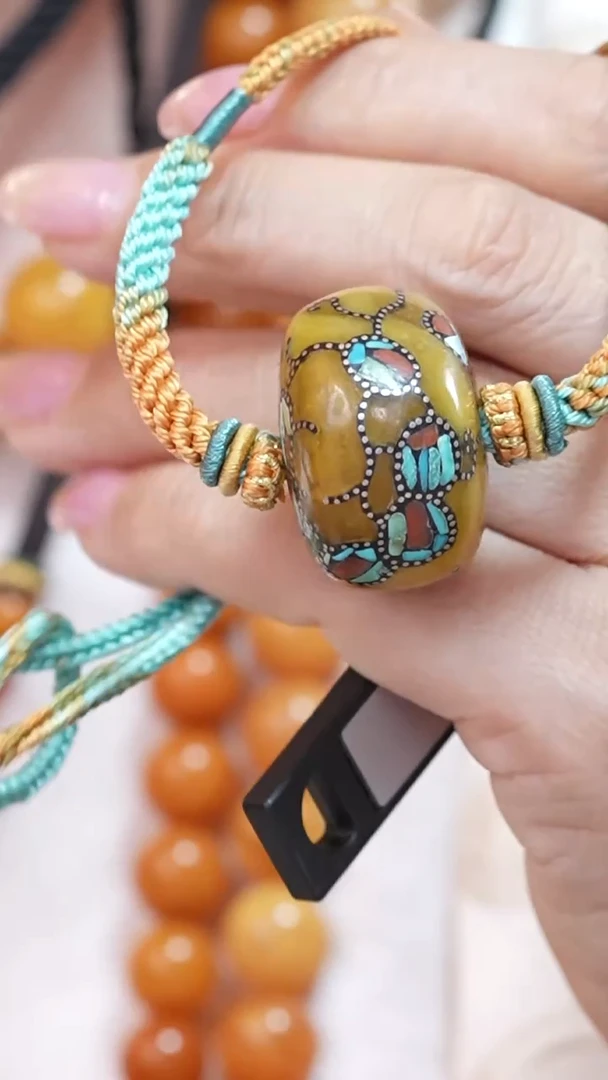 蜜蜡颈饰未镶嵌2756天然蜜蜡珠宝奇石云端妖孽全部保真