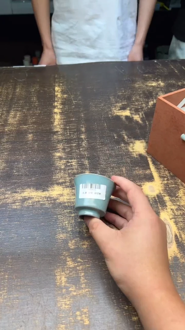 九道汝窑竹节铃铛杯