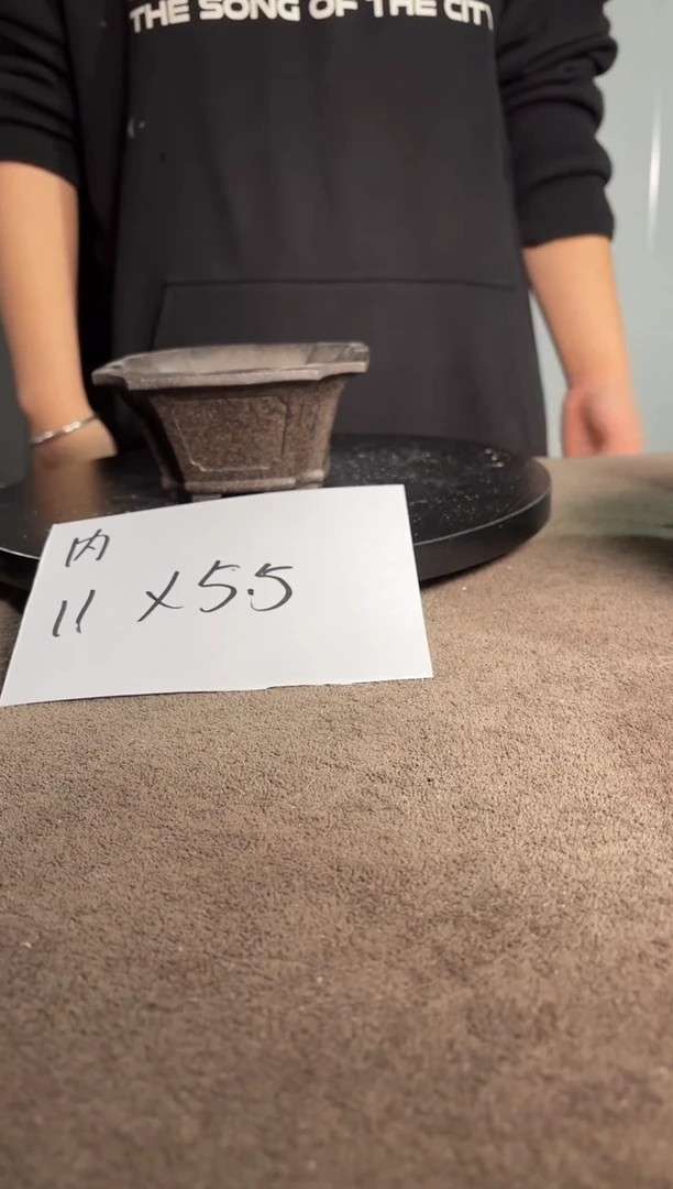 A宜兴紫砂小花盆