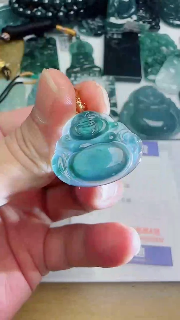 翡翠未镶嵌颈饰多样性随机发其一