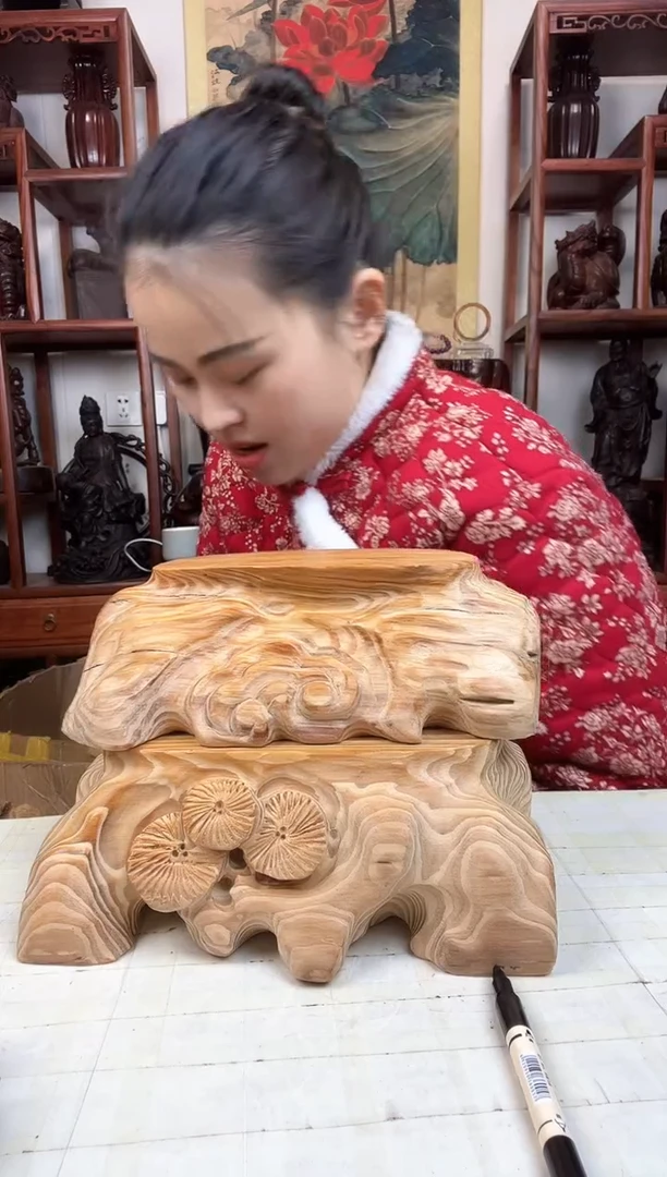 【闪购商品】香榧木臻宝工艺随行底座