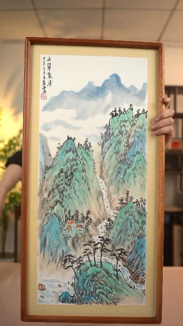 【闪购商品】国画张丽华 山水竖幅1 66*33 hk