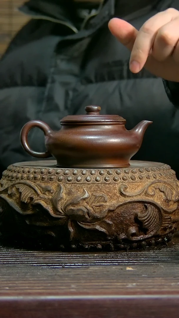 【闪购商品】紫砂茶壶朱泥 虚扁 容量150