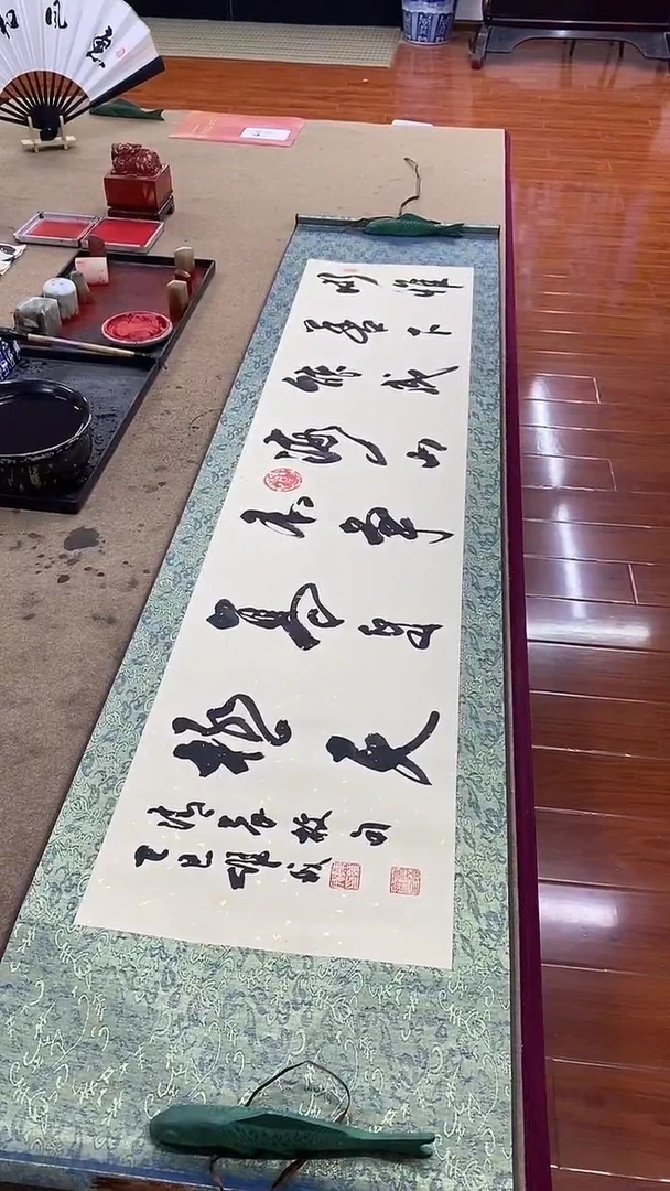 书法陈维成   水惟善下 横轴