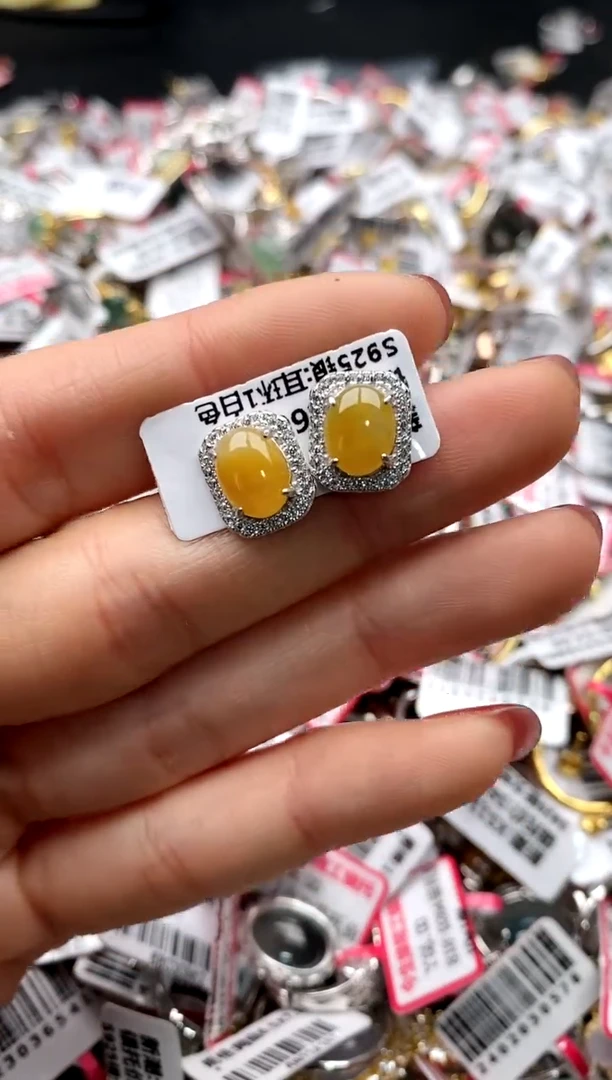 【闪购商品】翡翠戒指银S925镶嵌222222222     8