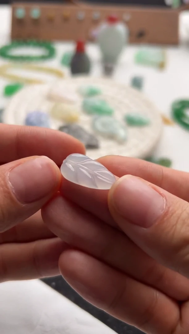 定制翡翠未镶嵌99+10树叶-sq068