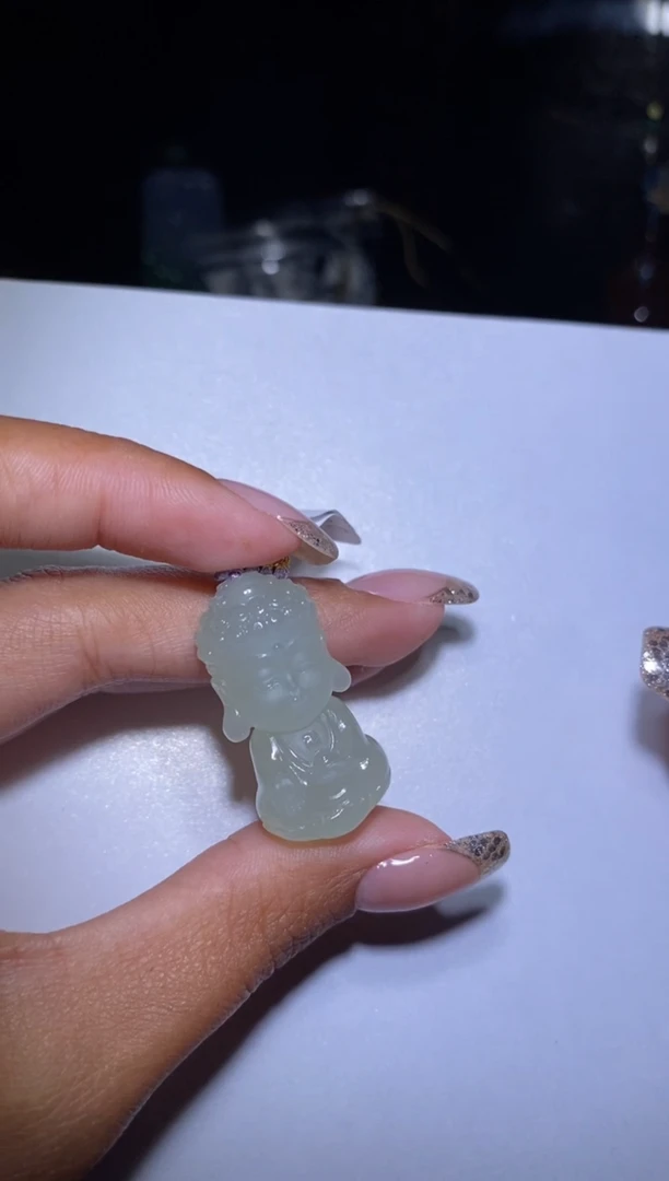 颈饰未镶嵌和田玉月*阿弥宝宝佛双十一特惠价