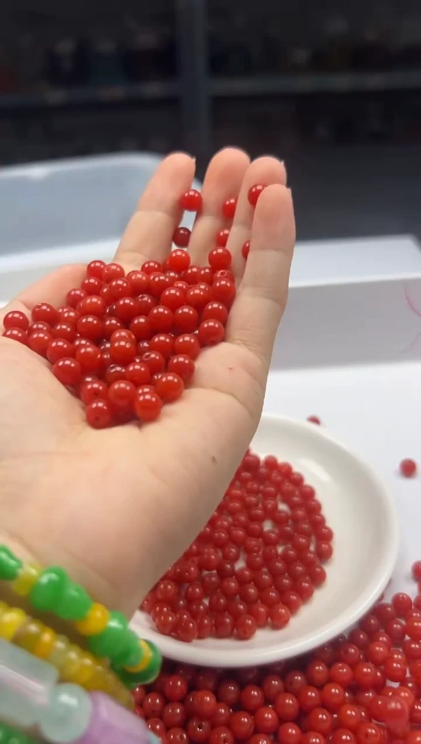 南红玛瑙未镶嵌颈饰w1548满肉南红6mm*50颗