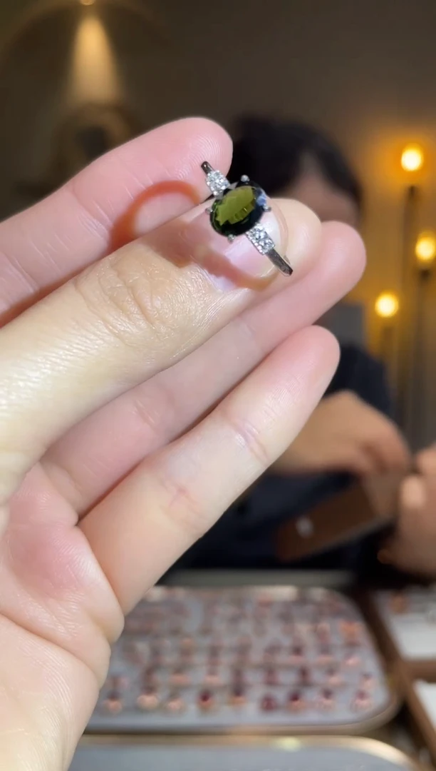 银S925镶嵌手饰碧玺手饰