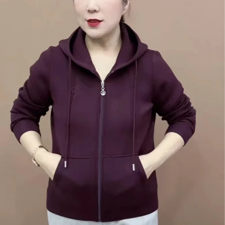 《专柜品质》秋季气质时尚连帽运动洋气休闲百搭女士外套上衣5