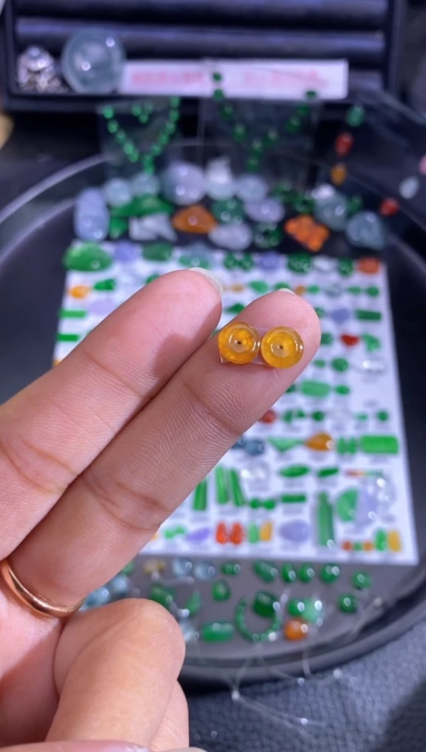 未镶嵌挂件翡翠扣子