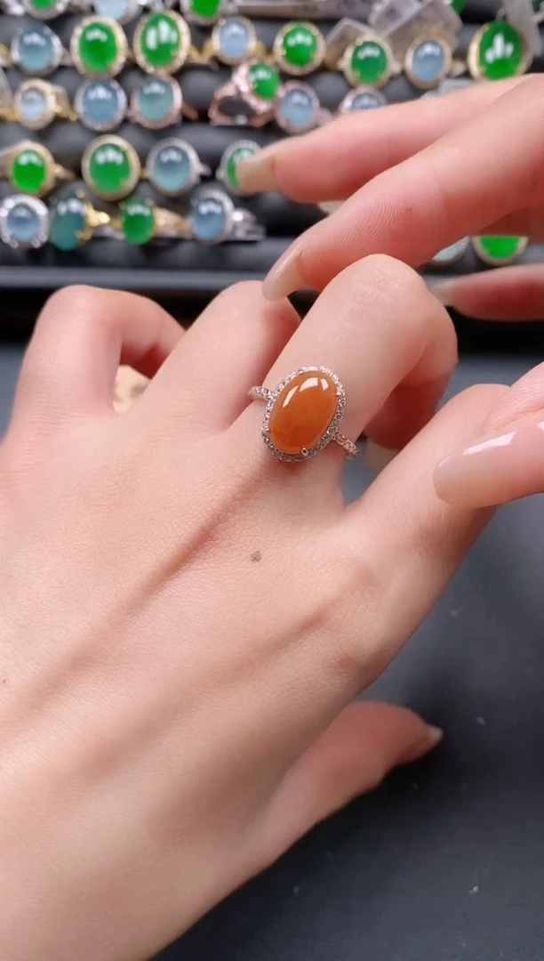 银S925镶嵌戒指翡翠11111