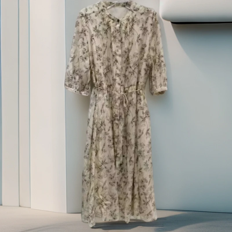 【果缎梅姐专属】桑蚕丝连衣裙L7127