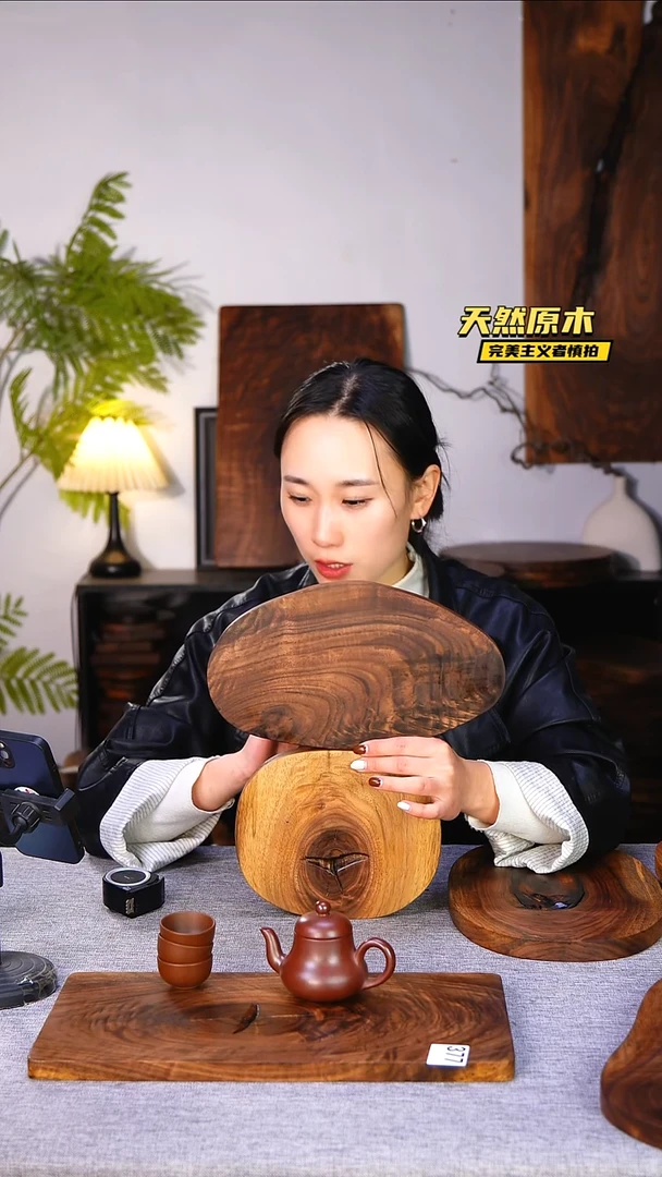 木北美黑胡桃原木.干裂疤结不属于商品质量问题完美主义者慎拍